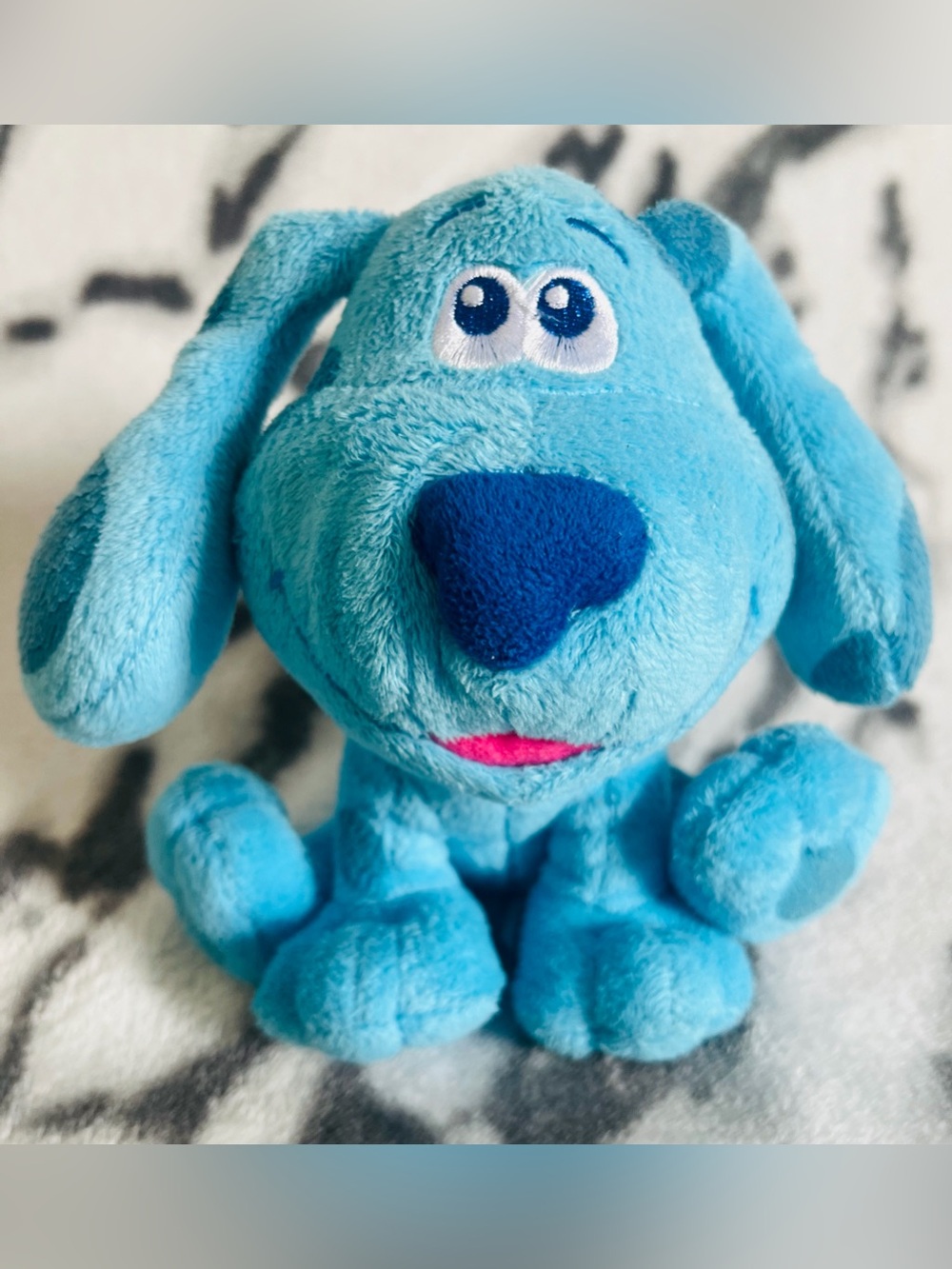 Blue Plush Dog Toy for Dogs - Soft Squeaky Chew Toy